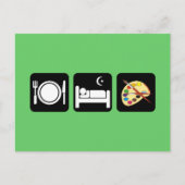 Schlaffarbe essen postkarte (Vorderseite)