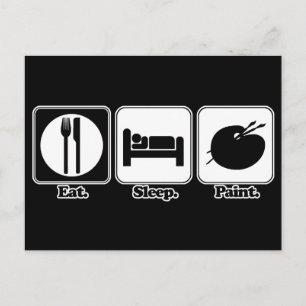 Schlaffarbe Postkarte