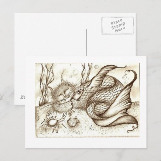 Schlaffisch Postkarte (Vorne/Hinten)