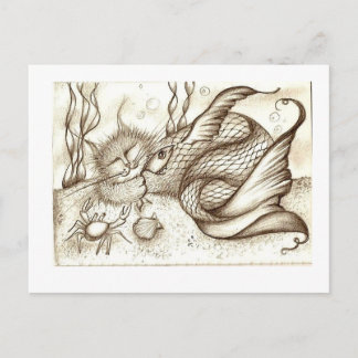 Schlaffisch Postkarte