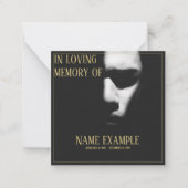 Schlaffläche in Halbschattenkarte Mitteilungskarte (Vorderseite)