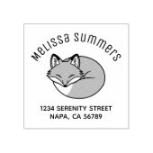 Schlaffox, Etched Arch-Adresse Gummistempel (Prägung)