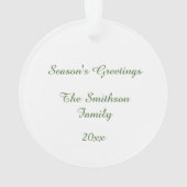 Schlaffox im Winterkranz Ornament (Rückseite)