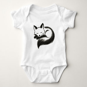 Schlaffox - Minimalistisches Chalattierdesign Baby Strampler