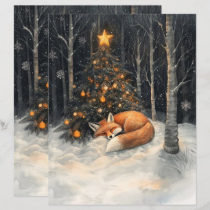 Schlaffox Rustikale Weihnachtsschmiede Papier