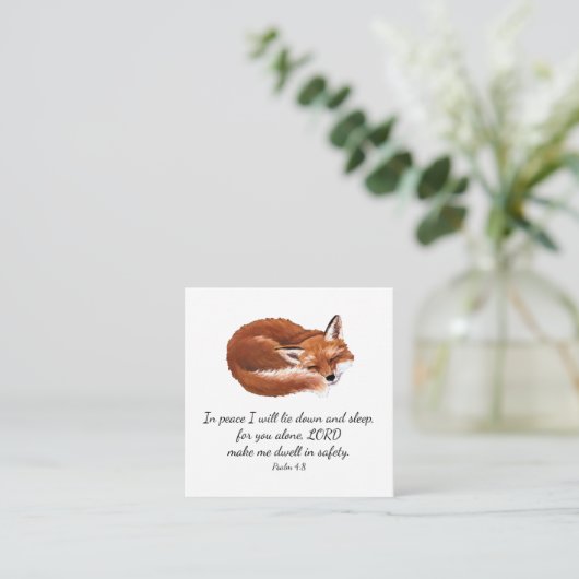 SchlafFox-Scripterkarte Begleitkarte (Stehend Vorderseite)