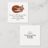 SchlafFox-Scripterkarte Begleitkarte (Vorne/Hinten)