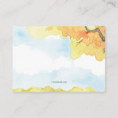 Schlaffox unter einer Treuebokarte Visitenkarte (Rückseite)