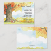 Schlaffox unter einer Treuebokarte Visitenkarte (Vorne/Hinten)