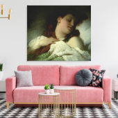 Schlaffrau Leinwanddruck (Insitu (Wohnzimmer))