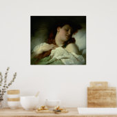 Schlaffrau Poster (Küche)