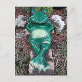 Schlaffrosch, der nur abschreckt, wie es um dich g postkarte