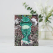 Schlaffrosch, der nur abschreckt, wie es um dich g postkarte (Stehend Vorderseite)