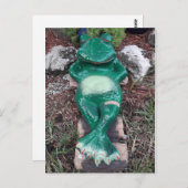 Schlaffrosch, der nur abschreckt, wie es um dich g postkarte (Vorne/Hinten)