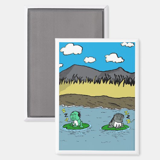 Schlaffrosche Magnet (Vorderseite/Rückseite)