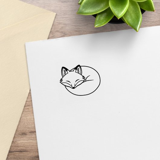 Schlaffuchs 2 gummistempel