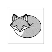 Schlaffuchs, Etched Gummistempel (Prägung)