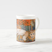 Schlaffuchs Porzellantasse (Vorderseite Rechts)