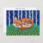 Schlaffuchs Postkarte (Vorne/Hinten)