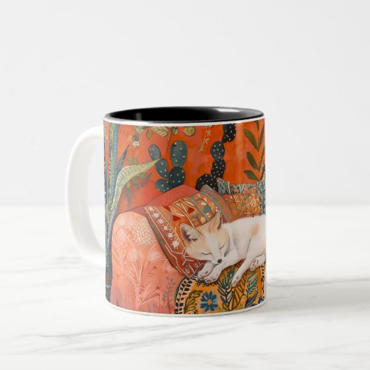 Schlaffuchs Zweifarbige Tasse (Vorderseite Links)