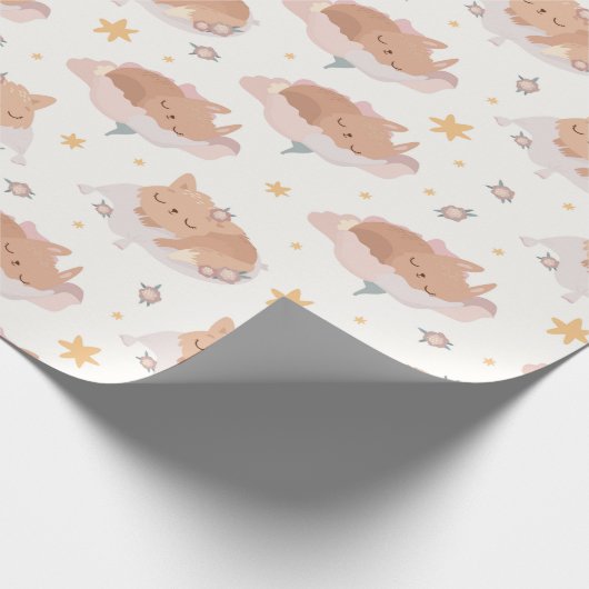 Schlaffüchse Geschenkpapier (Ecke)