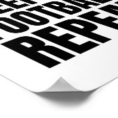 Schlaffußball wiederholen poster (Ecke)