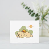 Schlafgefährten Postkarte (Stehend Vorderseite)