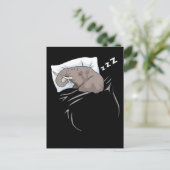 Schlafgeschenke Kinder Niedliche Elefantengeschenk Postkarte (Stehend Vorderseite)