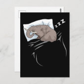 Schlafgeschenke Kinder Niedliche Elefantengeschenk Postkarte (Vorne/Hinten)