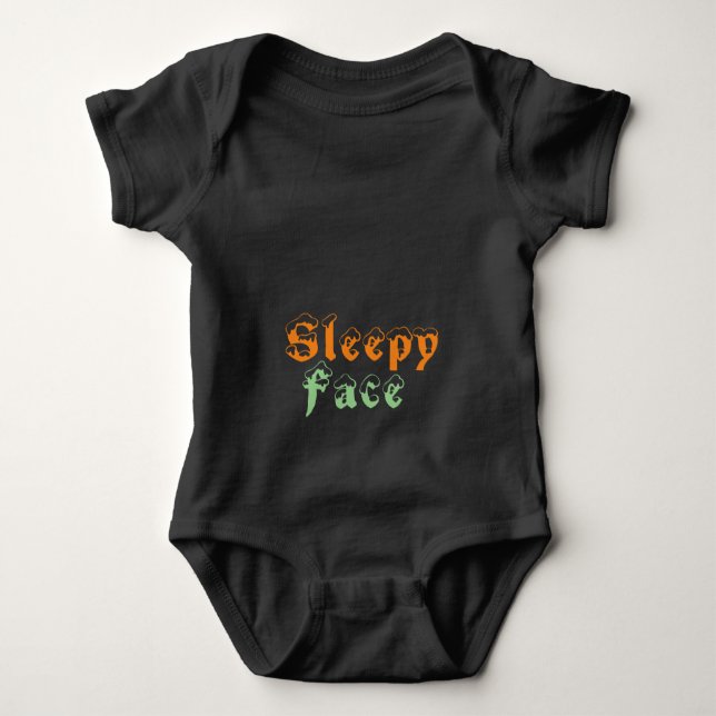 Schlafgesicht: Baby Strampler (Vorderseite)