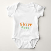 Schlafgesicht: Baby Strampler (Vorderseite)