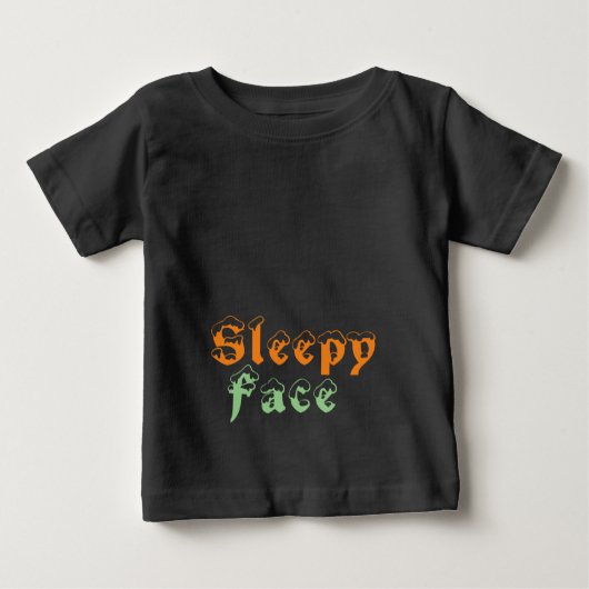 Schlafgesicht: Baby T-shirt (Vorderseite)