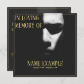 Schlafgesicht im Halbschatten (Vorne/Hinten)