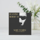 Schlafgesicht im Halbschatten (Stehend Vorderseite)