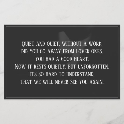 Schlafgesicht im Halbschatten (Rückseite)