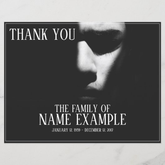 Schlafgesicht im Halbschatten (Vorderseite)