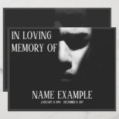 Schlafgesicht im Halbschatten (Vorne/Hinten)