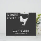 Schlafgesicht im Halbschatten (Stehend Vorderseite)