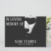 Schlafgesicht im Halbschatten (Stehend Vorderseite)