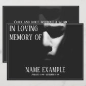 Schlafgesicht im Halbschatten (Vorne/Hinten)