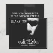 Schlafgesicht im Halbschatten (Vorne/Hinten)