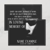 Schlafgesicht im Halbschatten (Vorne/Hinten)