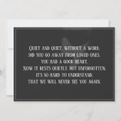 Schlafgesicht im Halbschatten (Rückseite)