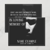 Schlafgesicht im Halbschatten (Vorne/Hinten)