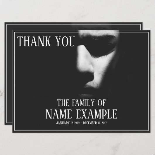 Schlafgesicht im Halbschatten (Vorne/Hinten)