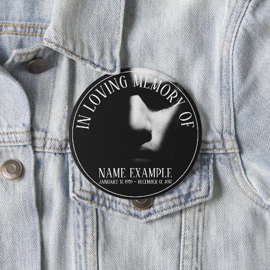 Schlafgesicht im Halbschatten Button (Beispiel)