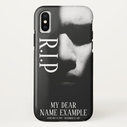Schlafgesicht im Halbschatten Case-Mate iPhone Hülle (Rückseite)
