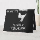 Schlafgesicht im Halbschatten Karte (Vorderseite)