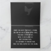 Schlafgesicht im Halbschatten Karte (Innenseite)