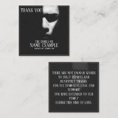 Schlafgesicht im Halbschatten Mitteilungskarte (Vorne/Hinten)